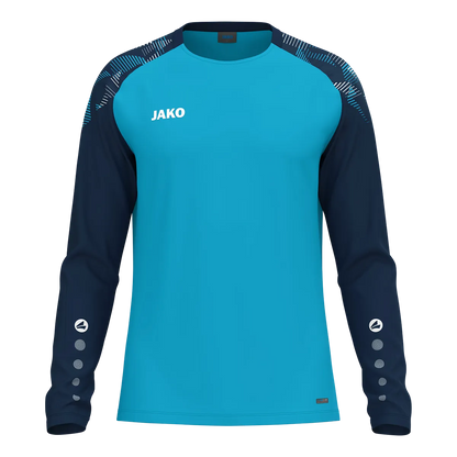 JAKO Longsleeve Sonic Unisex aqua/marine Front 