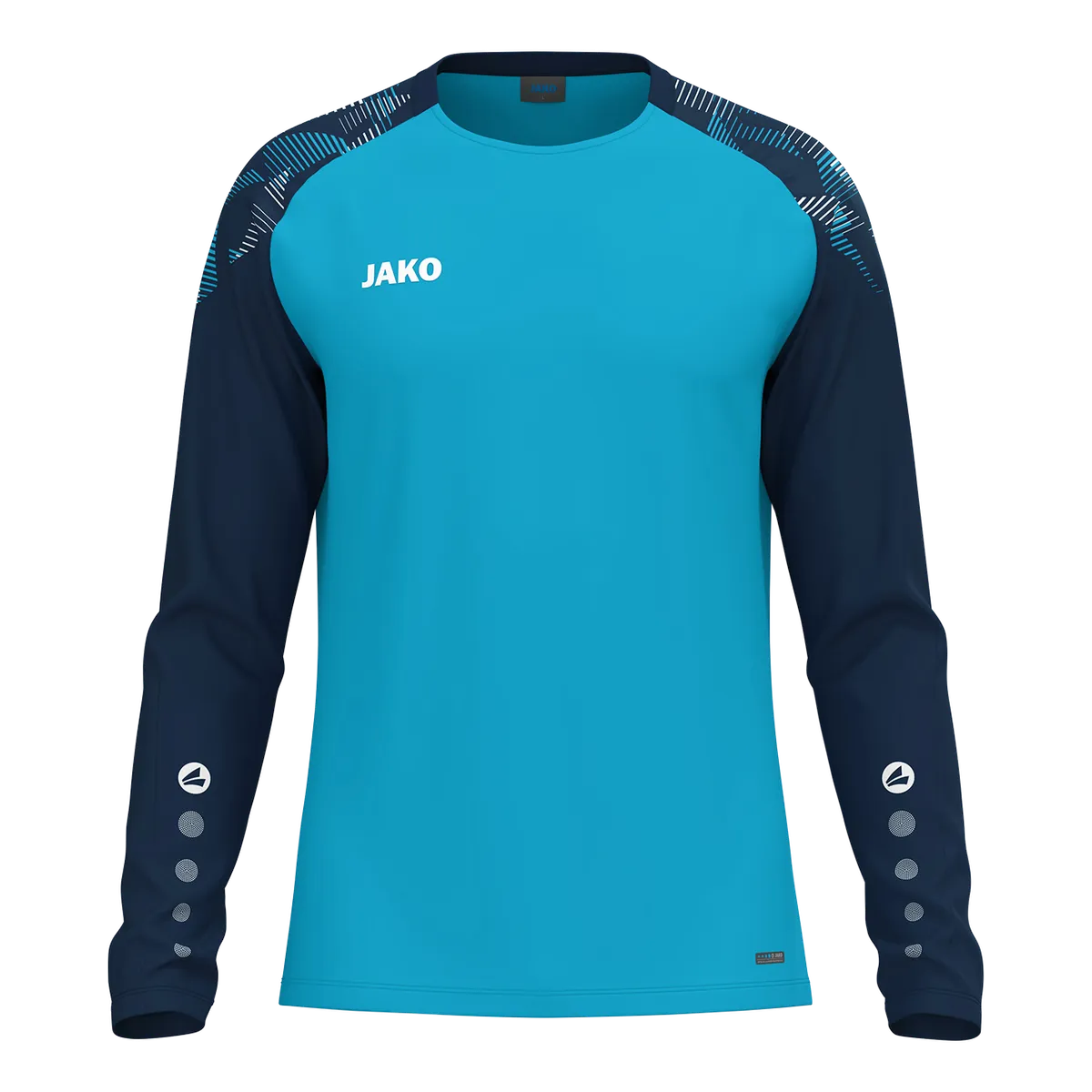 JAKO Longsleeve Sonic Kinder aqua/marine Front 