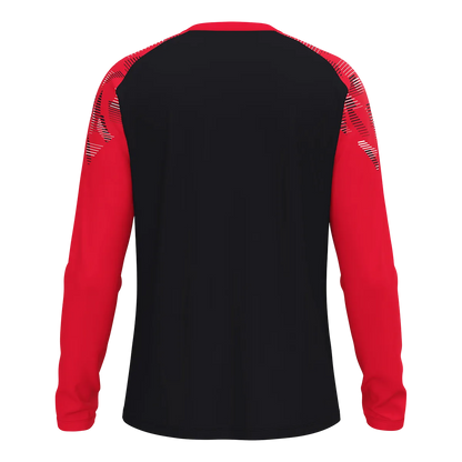 JAKO Longsleeve Sonic Unisex schwarz/rot Rücken 