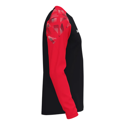 JAKO Longsleeve Sonic Unisex schwarz/rot Seite 