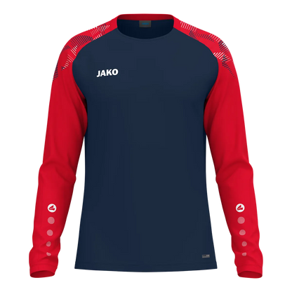 JAKO Longsleeve Sonic Unisex marine/rot Front 