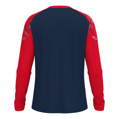 JAKO Longsleeve Sonic Unisex marine/rot Rücken 