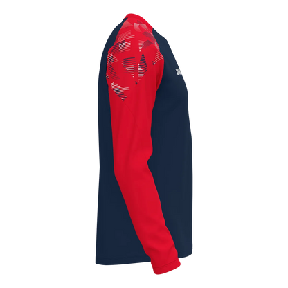JAKO Longsleeve Sonic Unisex marine/rot Seite 