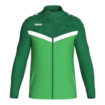 JAKO Polyesterjacke Iconic Kinder soft green/sportgrün Front 