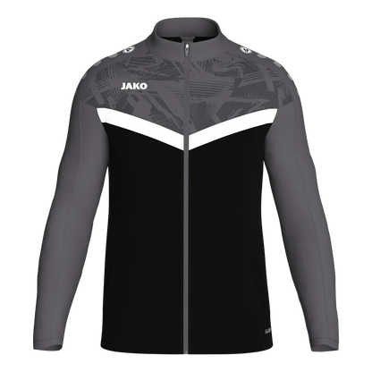 JAKO Polyesterjacke Iconic Kinder schwarz/anthrazit Front 