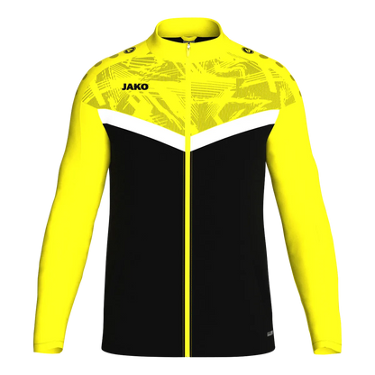 JAKO Polyesterjacke Iconic Unisex schwarz/soft yellow Front 