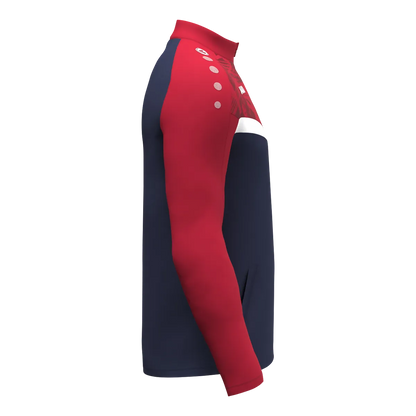 JAKO Polyesterjacke Iconic Kinder marine/chili rot Seite 