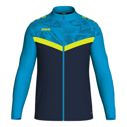 JAKO Polyesterjacke Iconic Unisex marine/JAKO blau/neongelb Front 
