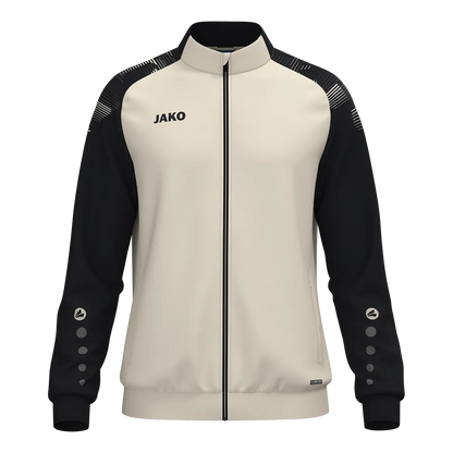 JAKO Polyesterjacke Sonic Unisex off white/schwarz Front 
