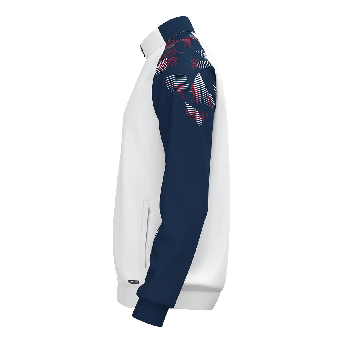 JAKO Polyesterjacke Sonic Kinder weiß/marine/rot Seite 