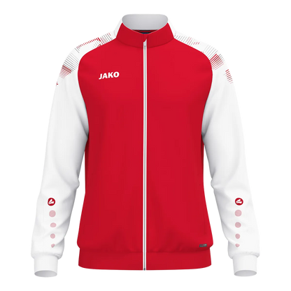 JAKO Polyesterjacke Sonic Kinder rot/weiß Front 
