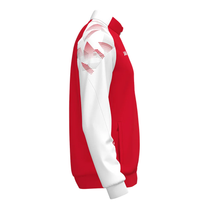 JAKO Polyesterjacke Sonic Unisex rot/weiß Seite 