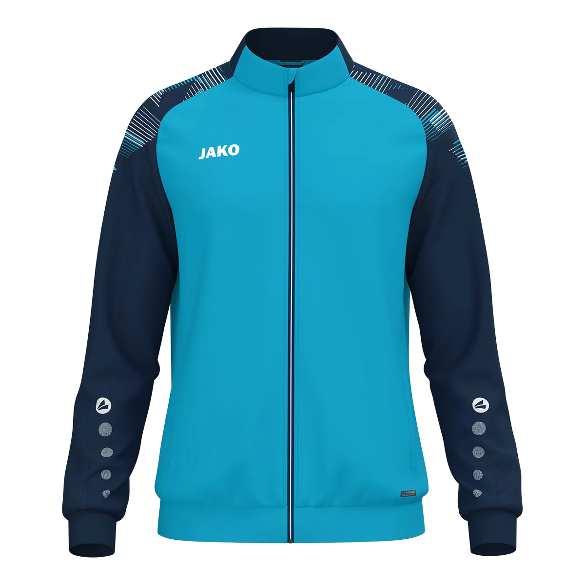 JAKO Polyesterjacke Sonic Kinder aqua/marine Front 