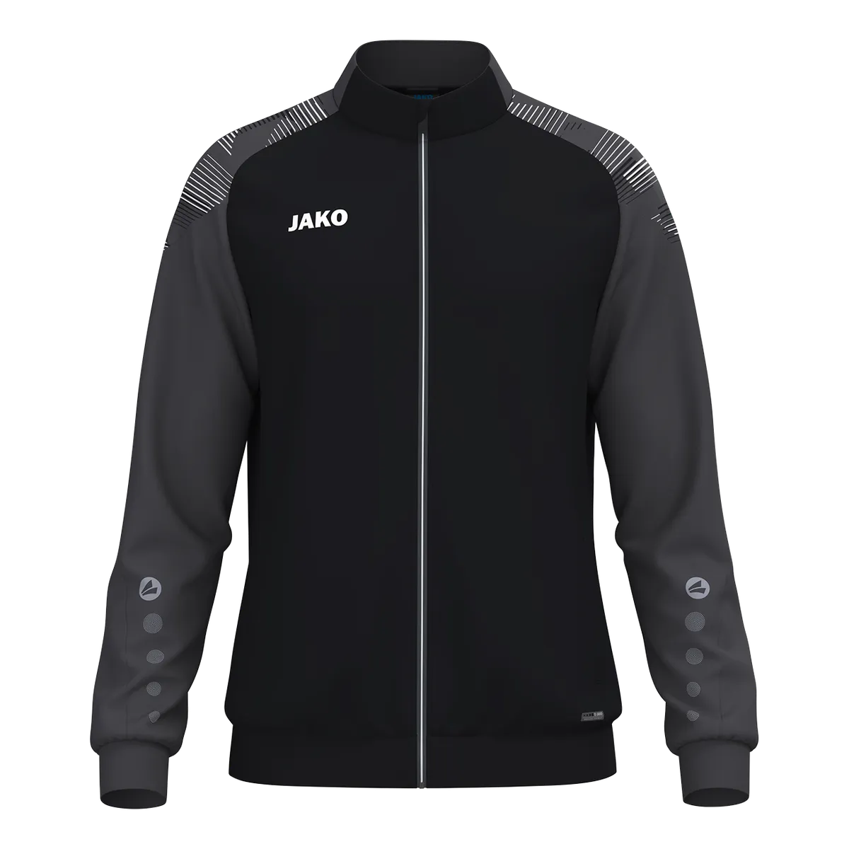 JAKO Polyesterjacke Sonic Kinder schwarz/anthrazit Front 