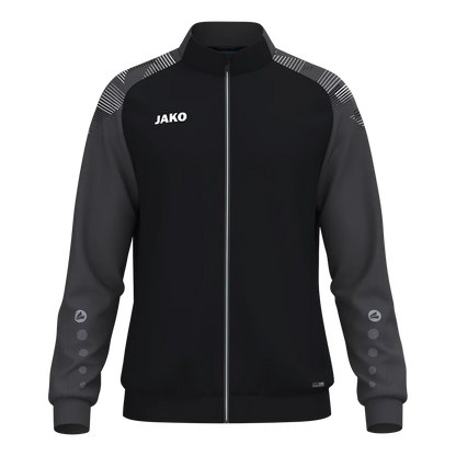 JAKO Polyesterjacke Sonic Unisex schwarz/anthrazit Front 