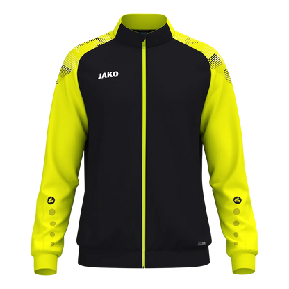 JAKO Polyesterjacke Sonic Kinder schwarz/neongelb Front 