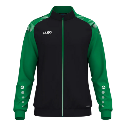 JAKO Polyesterjacke Sonic Kinder schwarz/grün Front 