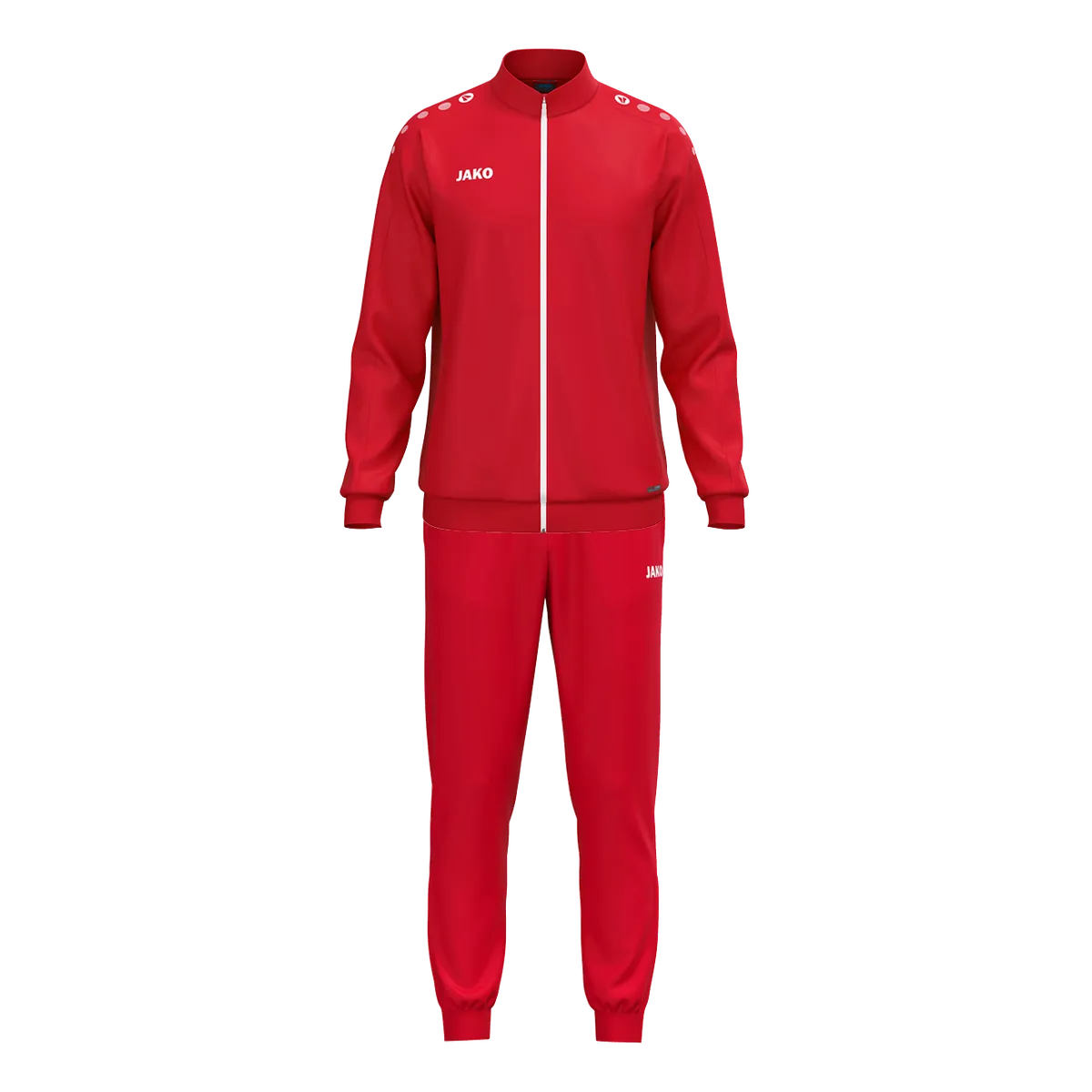 JAKO Trainingsanzug One Unisex rot Front #farbe_rot