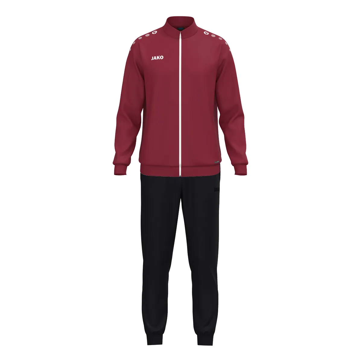 JAKO Trainingsanzug One Unisex bordeaux Front 