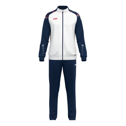 JAKO Trainingsanzug Sonic Unisex weiß/marine/rot Front 