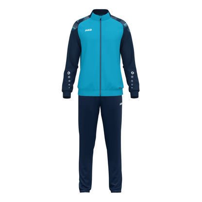 JAKO Trainingsanzug Sonic Kinder aqua/marine Front 