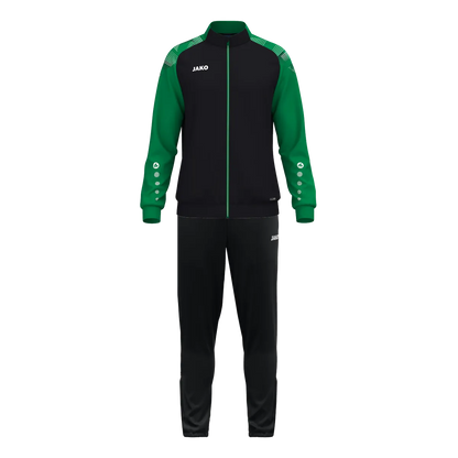 JAKO Trainingsanzug Sonic Kinder schwarz/grün Front 