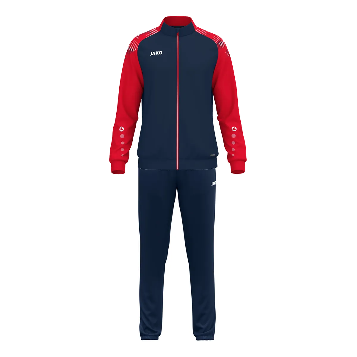 JAKO Trainingsanzug Sonic Kinder marine/rot Front 