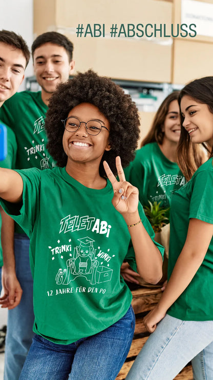 BIGTIME Abi/Abschluss T-Shirt TeletABI Rücken