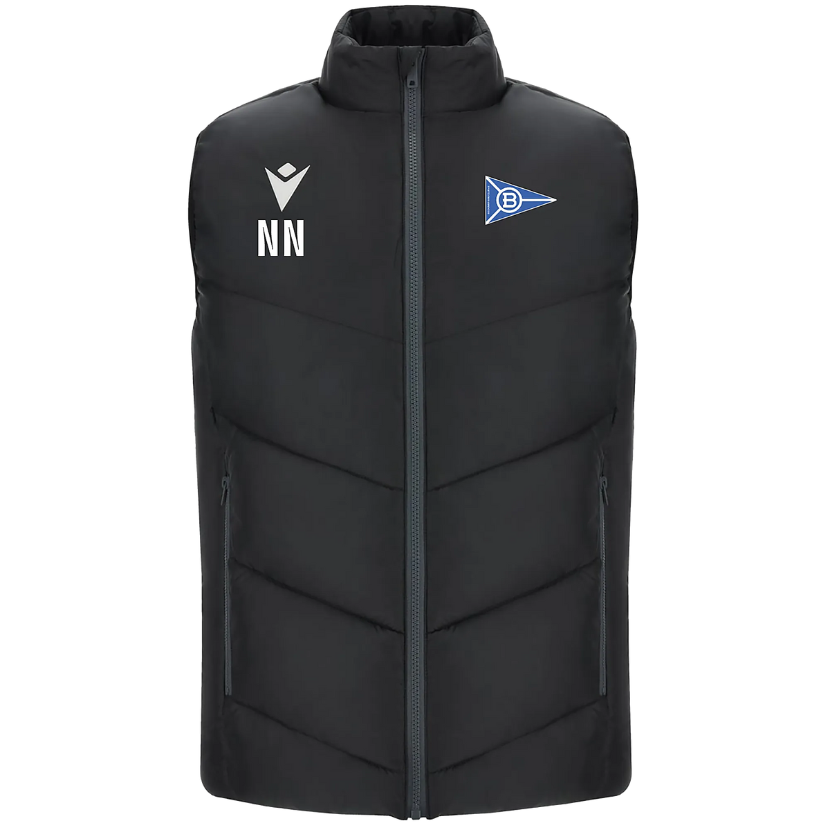 Macron Bochumer Kanu Club | Weste Coldmire Unisex black Front #farbe_black