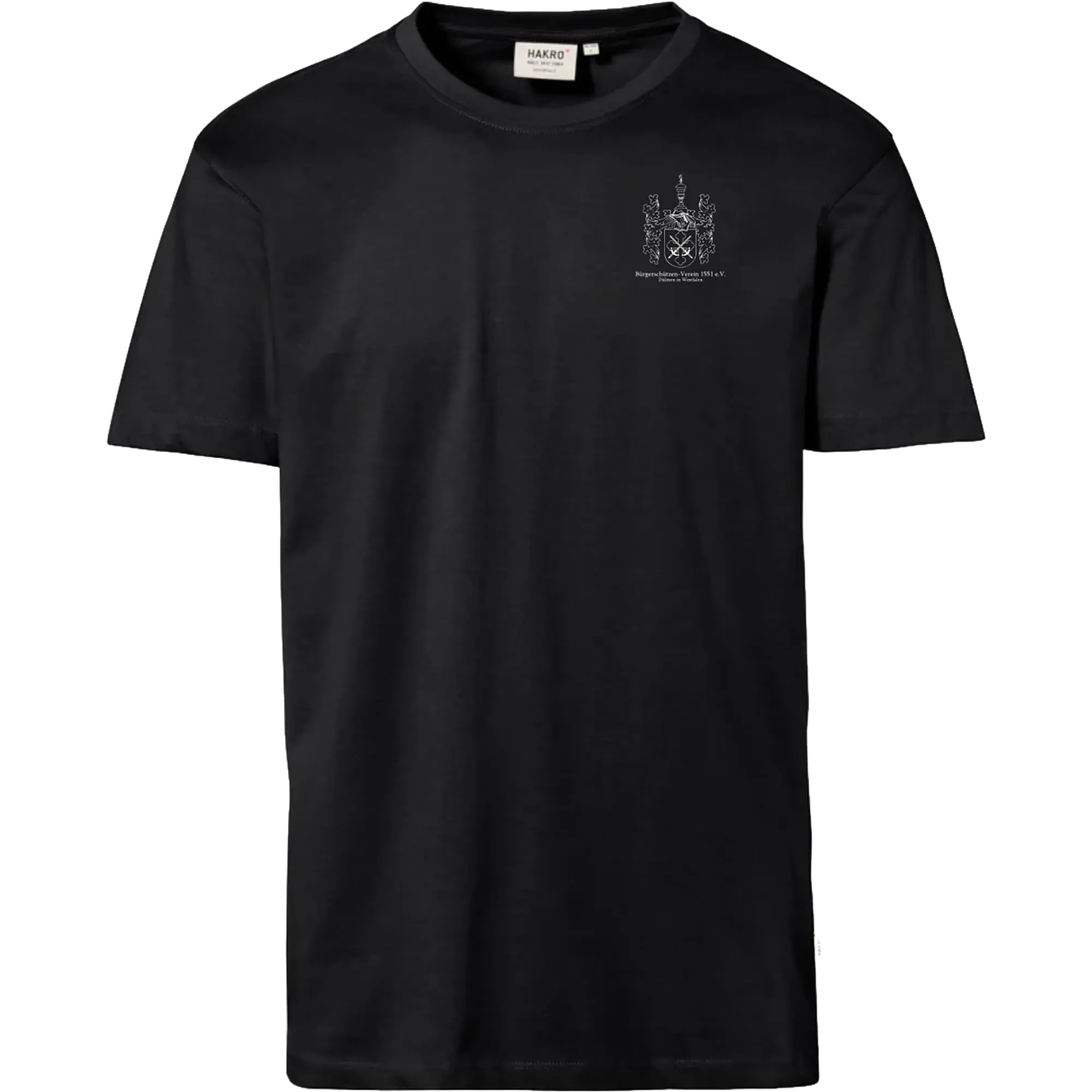 BIGTIME Bürgerschützen | T-Shirt Wappen weiß schwarz Damen Front