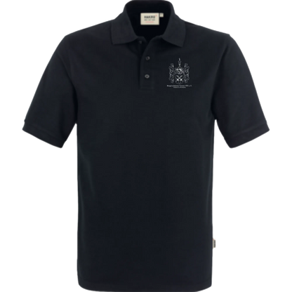 BIGTIME Bürgerschützen | Polo Wappen weiß schwarz Damen Front