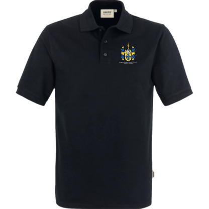 BIGTIME Bürgerschützen | Polo Wappen schwarz Herren Front