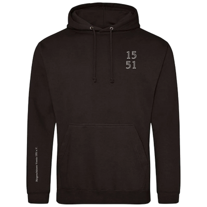 BIGTIME Bürgerschützen | Hoodie Wappen 1551 schwarz Herren Front