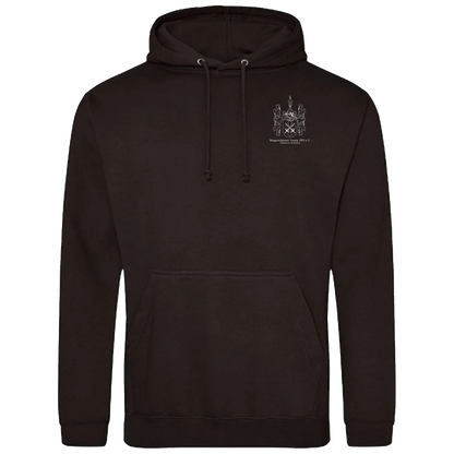 BIGTIME Bürgerschützen | Hoodie Wappen weiß schwarz Herren Front