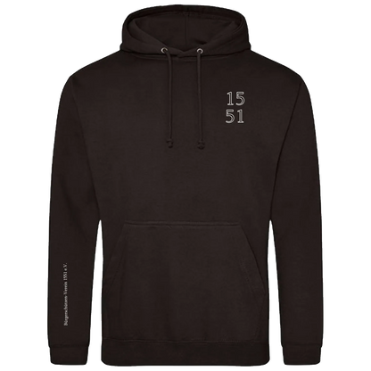 BIGTIME Bürgerschützen | Hoodie Wappen 1551 schwarz Damen Front