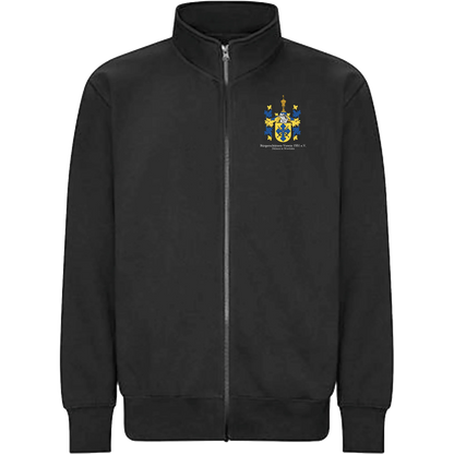 BIGTIME Bürgerschützen | Zip Sweat Jacke Wappen schwarz Unisex Front