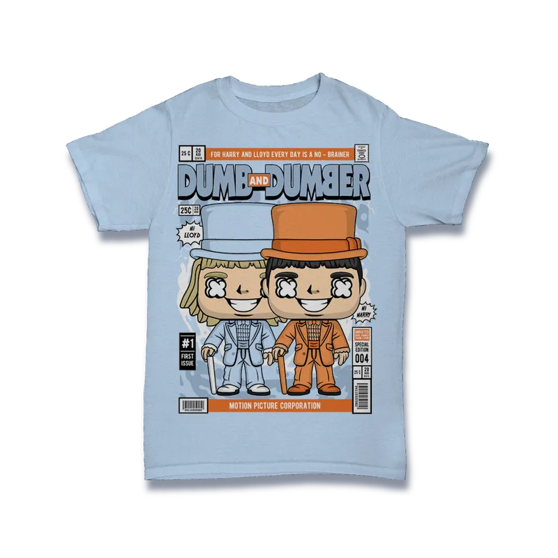 BIGTIME Comic Style Dumm und Dümmer T-Shirt Unisex default Front #farbe_default