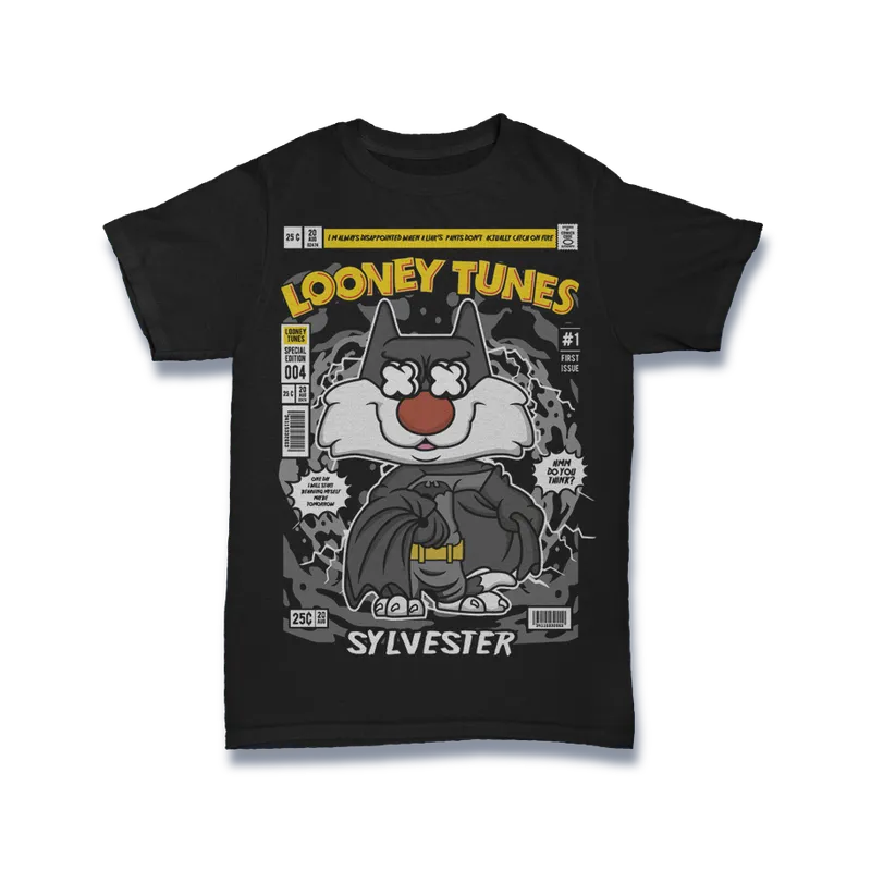 BIGTIME Comic Style Looney Tunes Sylvester T-Shirt Unisex default Front #farbe_default