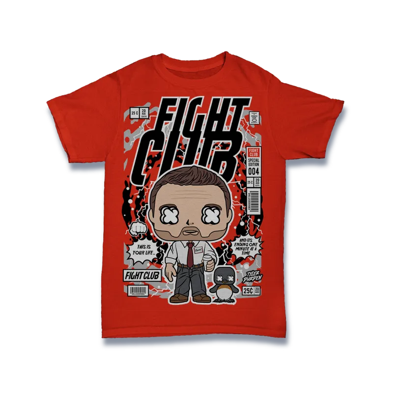 BIGTIME Comic Style Tyler Durden Fight Club T-Shirt Unisex default Front #farbe_default