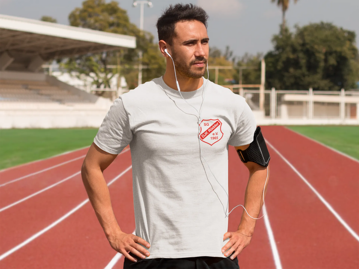 BIGTIME DJK RÖDDER - Funktionsshirt inkl. Vereinslogo Kinder weiss Front 
