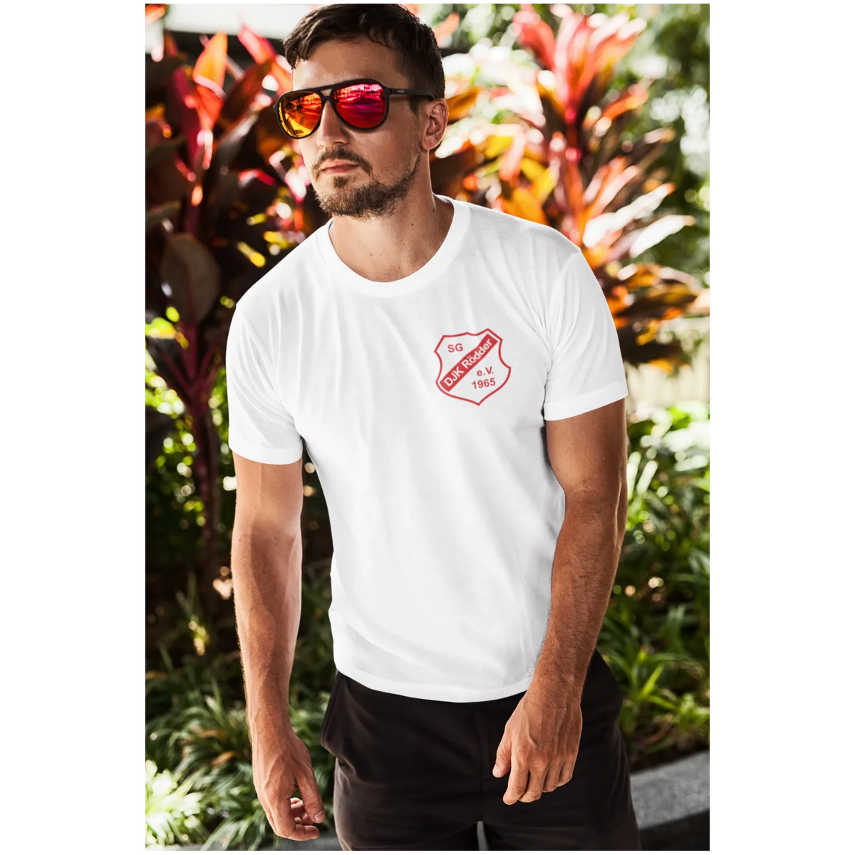 BIGTIME DJK RÖDDER - T-Shirt inkl. Vereinslogo Damen weiss Front #farbe_weiss