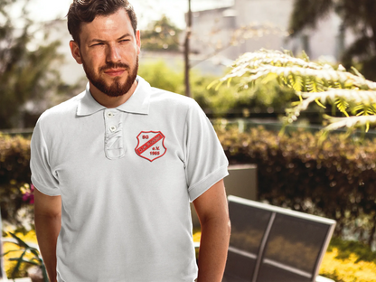 BIGTIME DJK RÖDDER - Poloshirt, Herren inkl. Vereinslogo weiss Front 