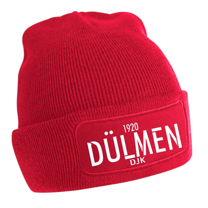 BIGTIME DJK SF Dülmen | Beanie Schriftzug rot Front 