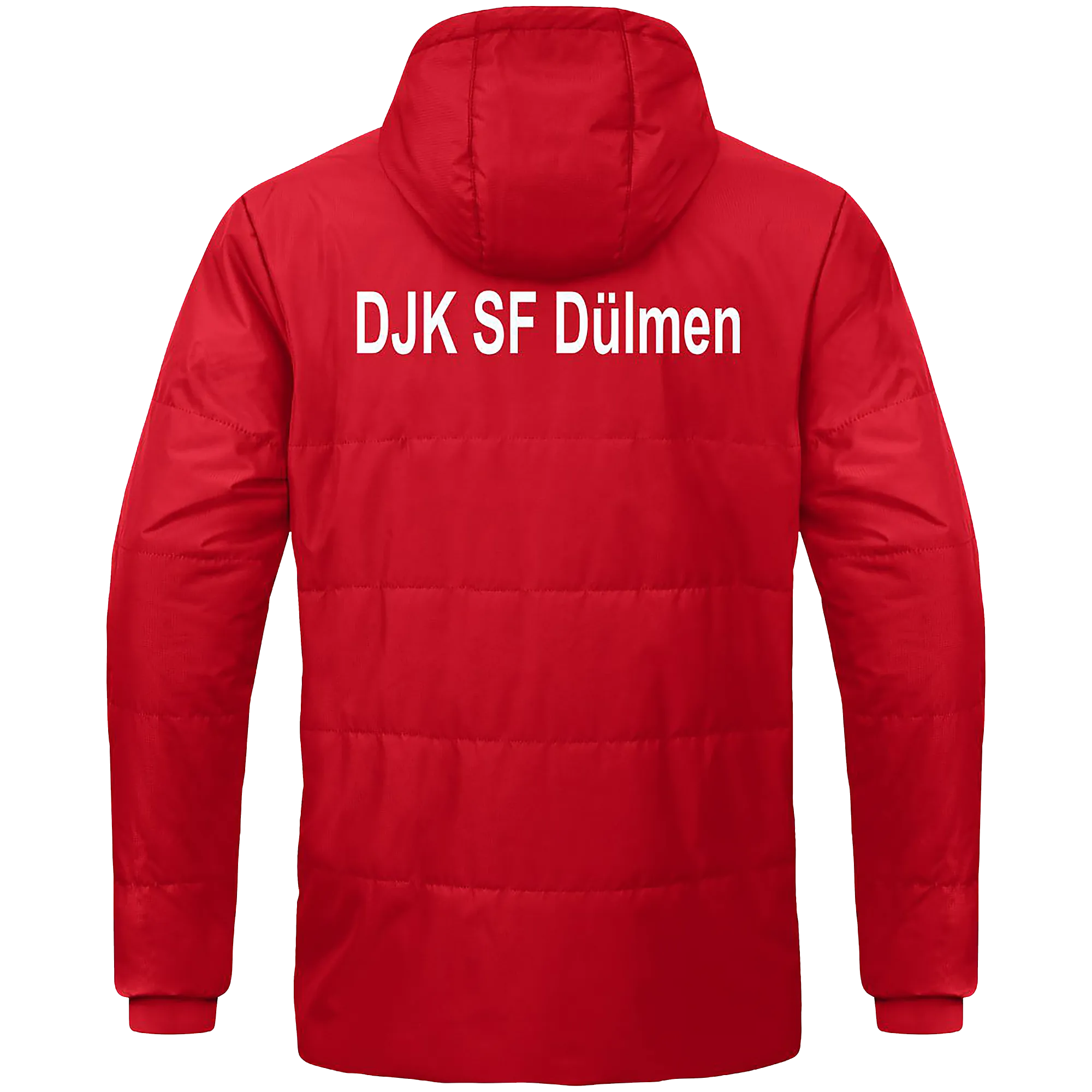 JAKO DJK SF Dülmen | Regenjacke Coachjacke Team Kinder rot Rücken 