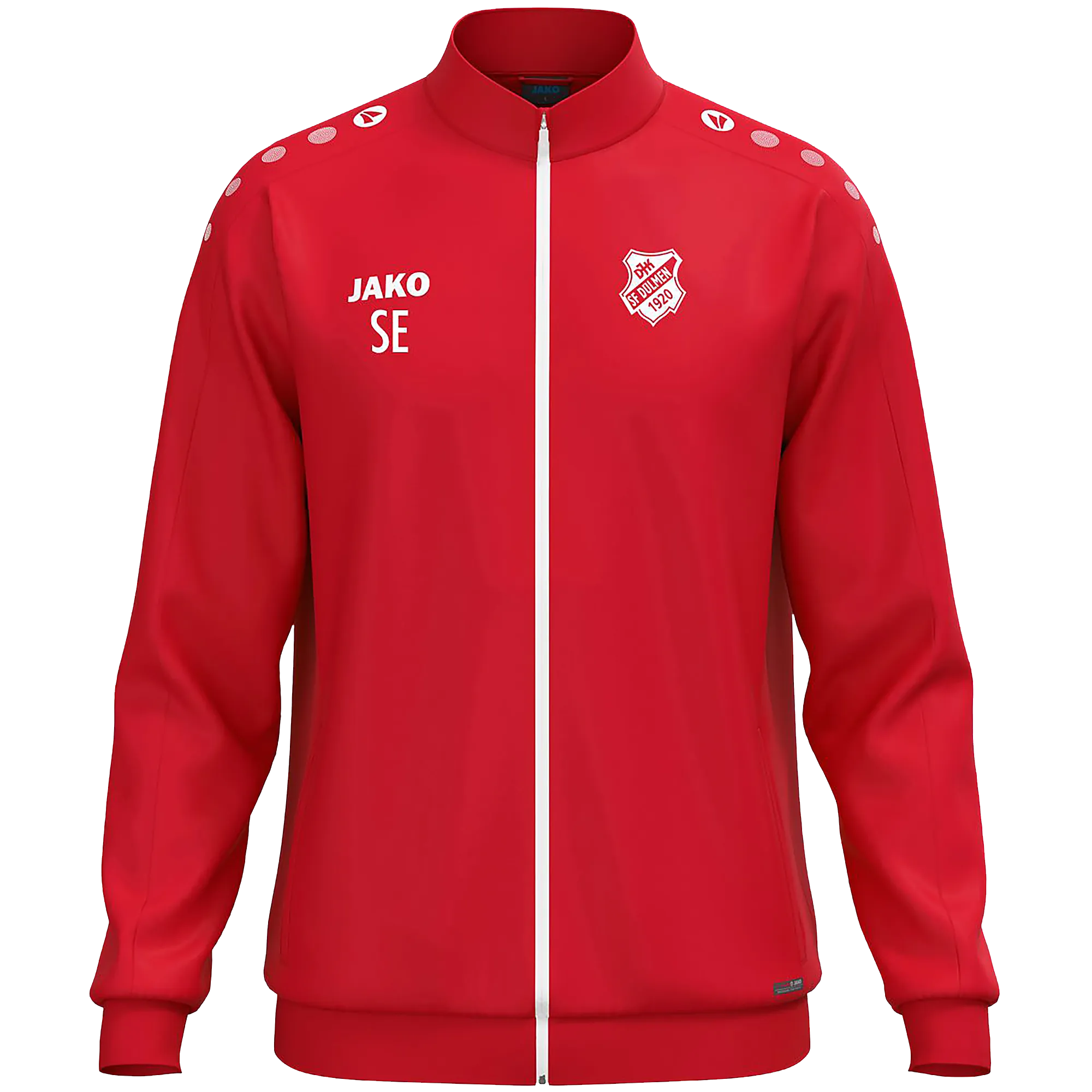 JAKO DJK SF Dülmen | Polyesterjacke One Unisex rot Front 