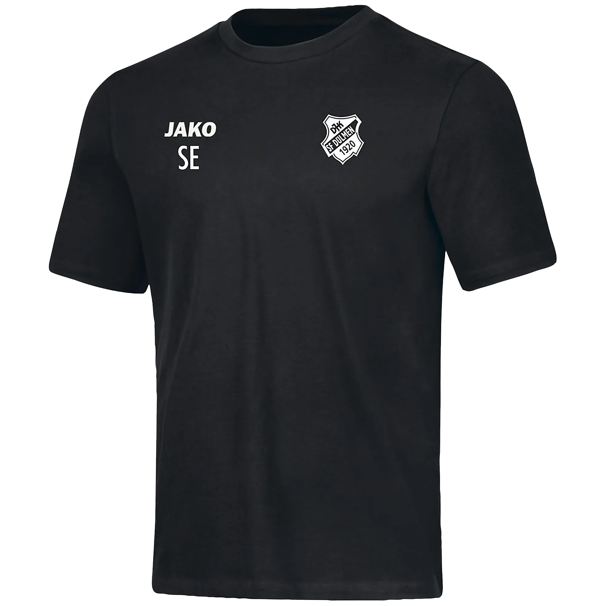 JAKO DJK SF Dülmen | T-Shirt Base Kurzarm Damen schwarz Front #farbe_schwarz