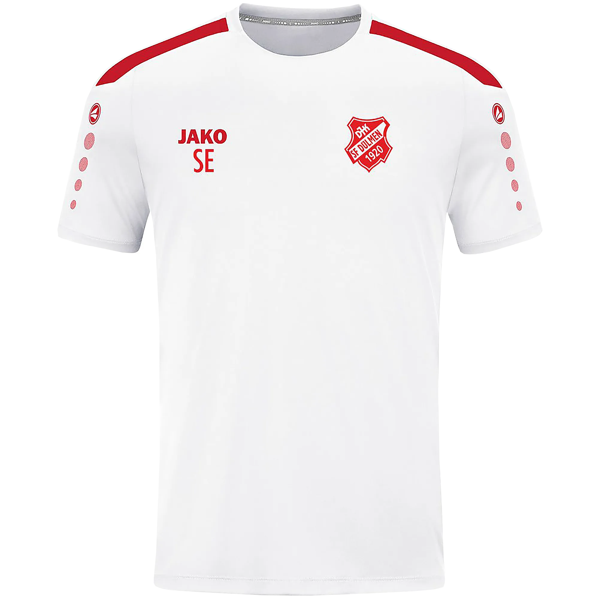 JAKO DJK SF Dülmen | Trikot Power Kurzarm Unisex weiss-rot Front 