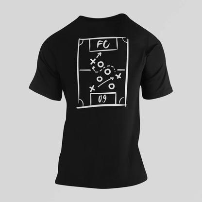 BIGTIME T-Shirt - FC09 Taktiktafel schwarz Front 