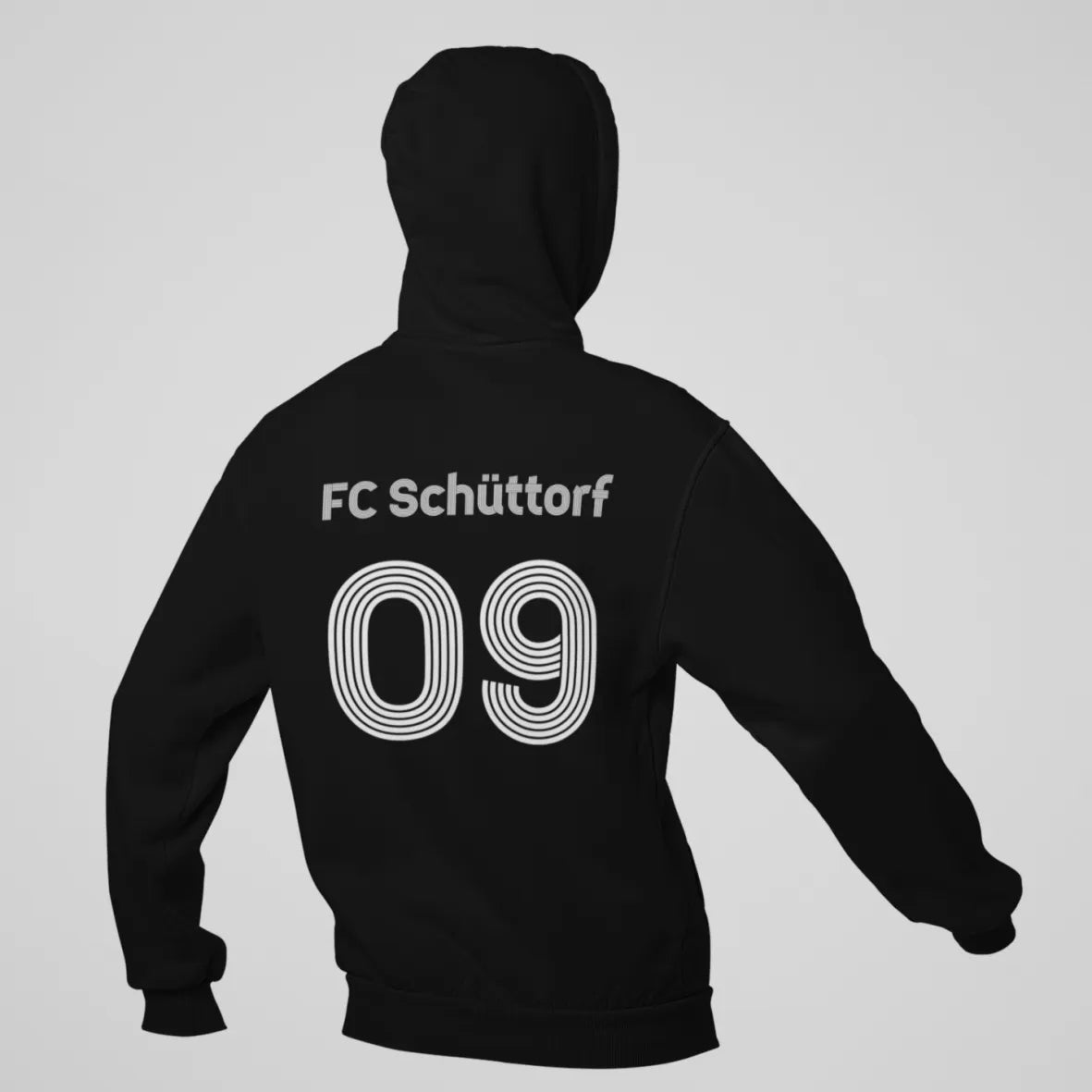 BIGTIME Hoodie - FC09 - Hoodie schwarz Front #farbe_schwarz