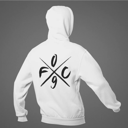 BIGTIME Hoodie - FC09 Kreuz - Hoodie weiss Front 
